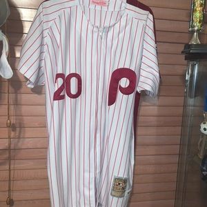 Mitchell and ness authentic Jersey 1976 phillies men baseball Jersey